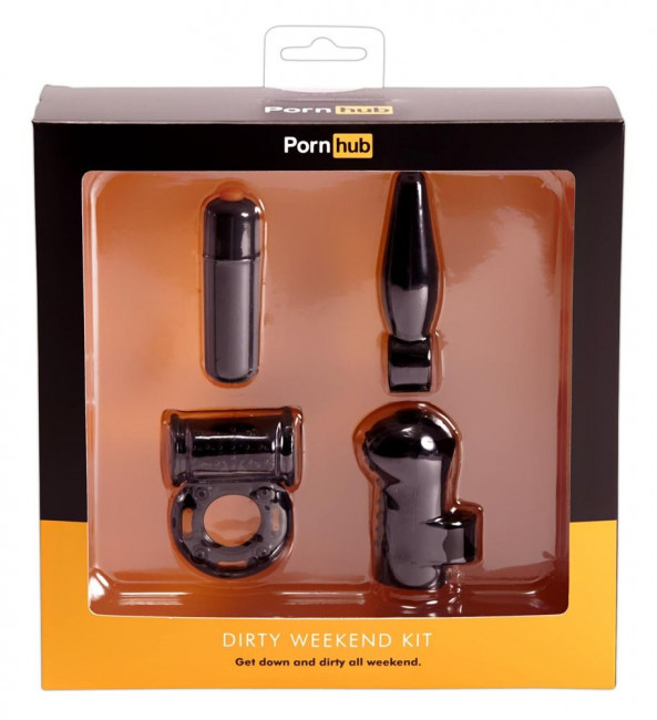 Чёрный набор для пар Dirty Weekend Kit , Pornhub Чёрный набор для пар Dirty Weekend Kit , Pornhub