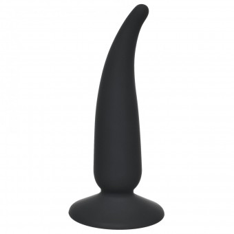 Чёрная анальная пробка P-spot Teazer Black - 12,2 см., Lola toys