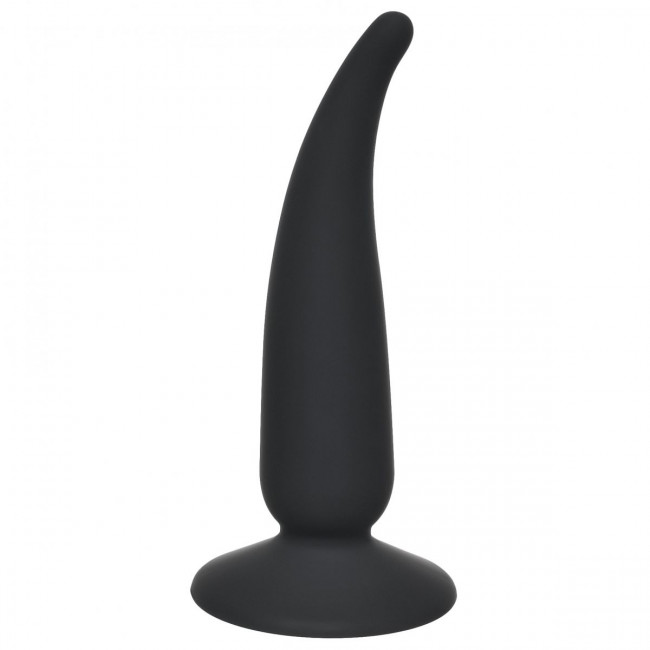 Чёрная анальная пробка P-spot Teazer Black - 12,2 см., Lola toys
