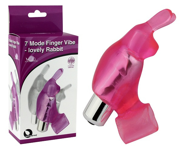 Розовая вибронасадка на пальцы 7 Model Finger Vibe-lovely Rabbit, Howells