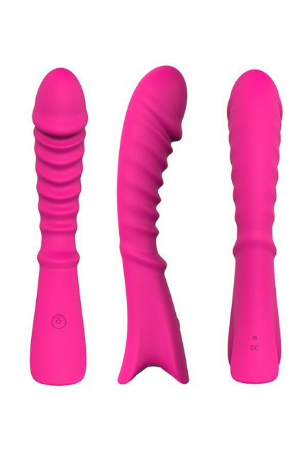 Розовый вибратор для массажа G-точки S-HANDE Topi - 19,9 см., S-HANDE