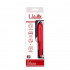 Красный классический вибратор с ребрышками METALLIX BELICOSO RIBBED VIBRATOR - 11,5 см., Dream Toys