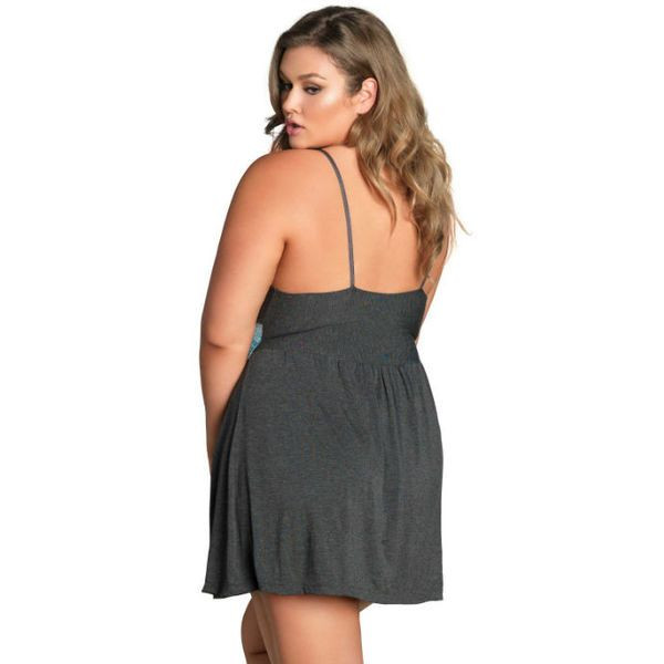 Ночная рубашка с кружевной вставкой Jersey & Lace Slipdress Ночная рубашка с кружевной вставкой Jersey & Lace Slipdress
