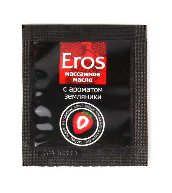 Пробник массажного масла с ароматом земляники Eros fantasy - 4 гр., Биоритм