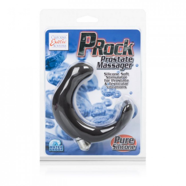 Чёрный стимулятор простаты Dr. Joel Kaplan P-Rock Prostate Massager, California Exotic Novelties