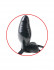 Черный страпон с ручным насосом Inflatable Vibrating 6" - 15,5 см., Pipedream