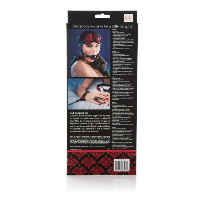 Комплект для БДСМ-игр Bed Restraint Kit, California Exotic Novelties Комплект для БДСМ-игр Bed Restraint Kit, California Exotic Novelties