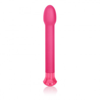 Розовый вибромассажер Coco Licious Slender Tulip Vibes - 17 см., California Exotic Novelties