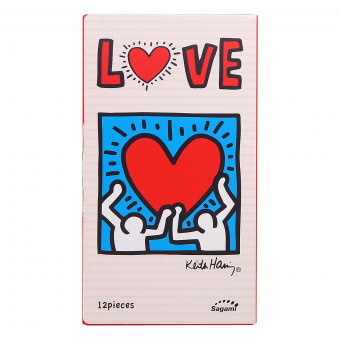 Презервативы Sagami LOVE Keith Haring - 12 шт., Sagami