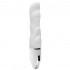 Белый волнообразный вибратор PURRFECT SILICONE DELUXE VIBE - 15 см., Dream Toys