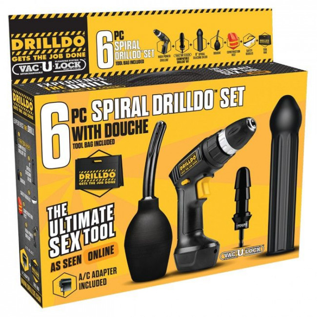 Секс-набор SPIRAL DRILLDO SET 6 PIECE, Drilldo Секс-набор SPIRAL DRILLDO SET 6 PIECE, Drilldo
