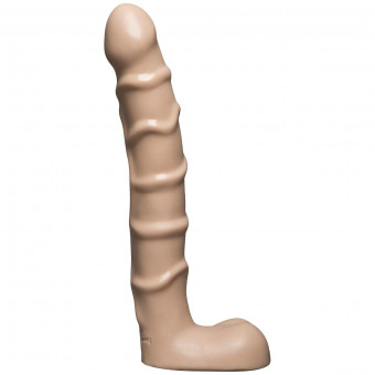 Тонкий анальный фаллос с мошонкой Raging Hard-Ons Slimline 7" Ballsy - 18,5 см., Doc Johnson