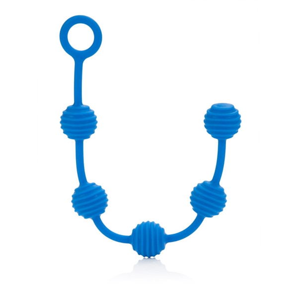Набор голубых анальных цепочек Posh Silicone O Beads, California Exotic Novelties