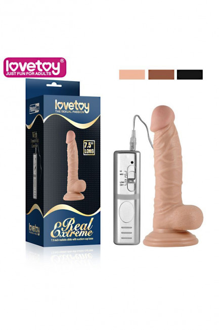 Телесный вибратор Real Extreme - 19 см., Lovetoy Телесный вибратор Real Extreme - 19 см., Lovetoy