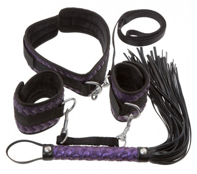 Чёрно-фиолетовый набор для бондажа Bondage Set, Orion