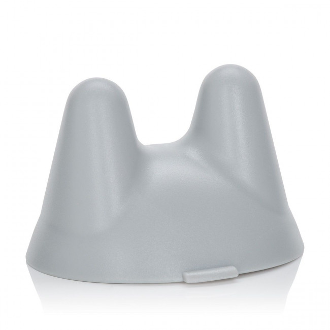 Синий вибромассажёр с 3 сменными насадками Infrared Rechargeable Massager, California Exotic Novelties