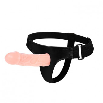 Телесный фаллоимитатор на трусиках Jessica Strap-On - 15,5 см., Baile