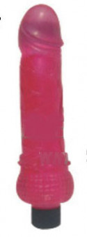 Розовый мягкий многоскоростной вибромассажер, Sextoy 2011
