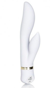 Белый вибромассажер Spellbound Wave - 19 см., California Exotic Novelties