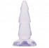Прозрачная анальная пробка JELLY JOY SWEET SPARKLE - 15,2 см., Tonga
