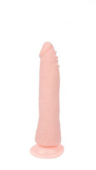 Гнущийся фаллоимитатор телесного цвета - 20 см., Bior toys