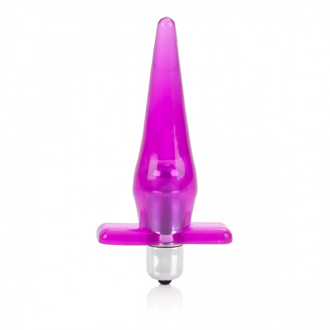 Розовая анальная пробка Mini Vibro Tease - 12,7 см., California Exotic Novelties