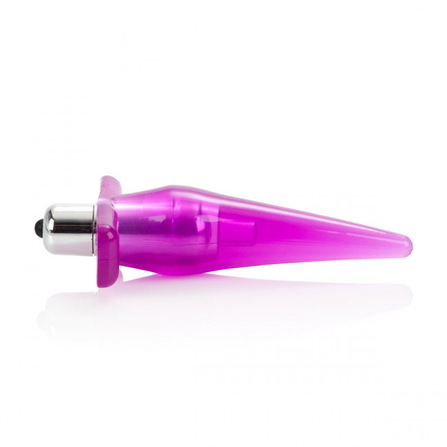 Розовая анальная пробка Mini Vibro Tease - 12,7 см., California Exotic Novelties
