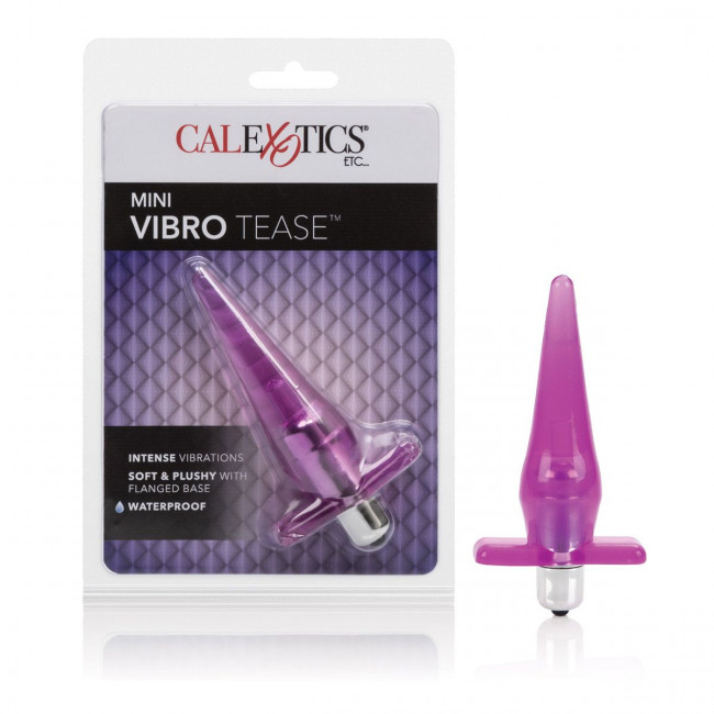 Розовая анальная пробка Mini Vibro Tease - 12,7 см., California Exotic Novelties