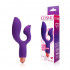 Фиолетовый вибромассажер Cosmo с отростком для стимуляции клитора, Bior toys