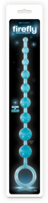 Голубая анальная цепочка-елочка Pleasure Beads - 30 см., NS Novelties Голубая анальная цепочка-елочка Pleasure Beads - 30 см., NS Novelties