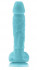 Голубой фаллоимитатор, светящийся в темноте, Firefly 5" Pleasures Dildo - 17 см.