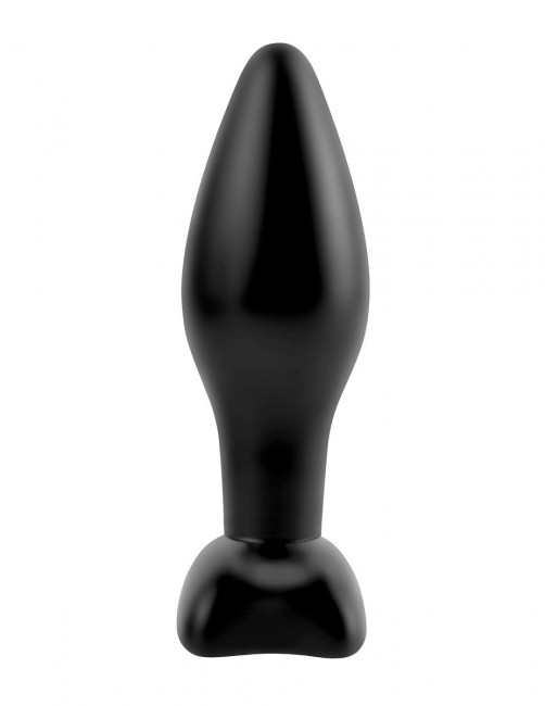 Чёрная анальная пробочка Small Silicone Plug - 11 см., Pipedream