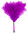 Фиолетовая метелка-пуховка с круглым наконечником FEATHER TICKLER - 24 см. Фиолетовая метелка-пуховка с круглым наконечником FEATHER TICKLER - 24 см.