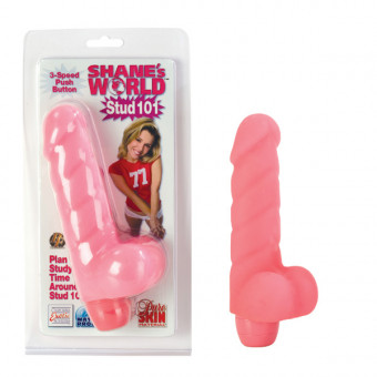 Нежный розовый вибратор SHANE'S WORLD STUD - 16,5 см. , California Exotic Novelties