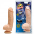 Телесный фаллоимитатор  на присоске Star Performer Series Leading Man Light - 20 см., Topco Sales