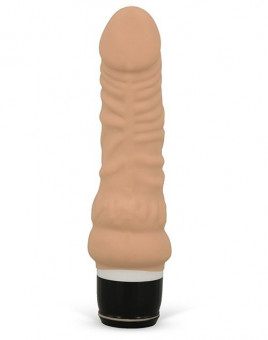 Вибратор-реалистик с богатым рельефом PURRFECT SILICONE CLASSIC MINI - 16 см., Dream Toys