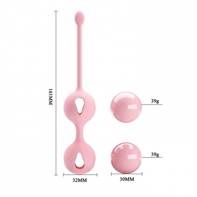 Нежно-розовые вагинальные шарики Kegel Tighten Up I, Baile Нежно-розовые вагинальные шарики Kegel Tighten Up I, Baile