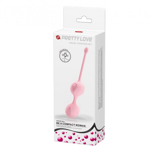 Нежно-розовые вагинальные шарики Kegel Tighten Up I, Baile Нежно-розовые вагинальные шарики Kegel Tighten Up I, Baile