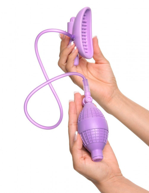 Сиреневая вакуумная вибропомпа для вагины Sensual Pump-Her, Pipedream