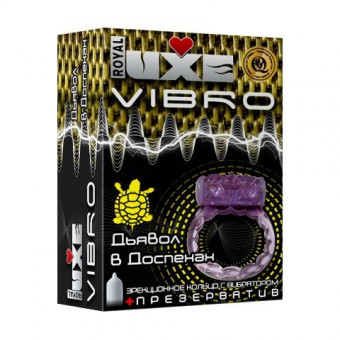 Эрекционное виброкольцо Luxe VIBRO "Дьявол в доспехах", Luxe