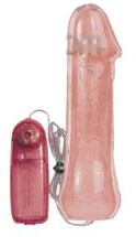 Вибратор реалистичной формы телесного цвета на дистанционном управлении, Sextoy 2011