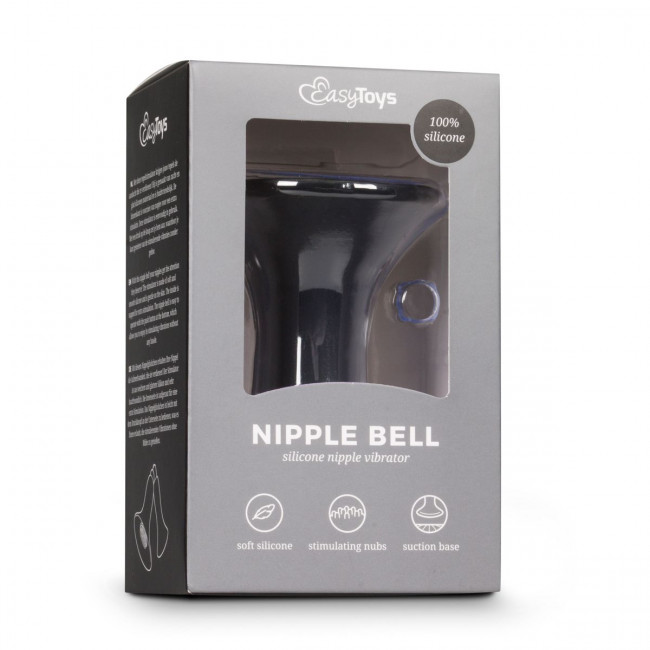 Черный вибростимулятор для сосков Easytoys Nipple Bell Черный вибростимулятор для сосков Easytoys Nipple Bell