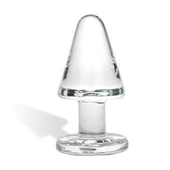 Тяжелая анальная пробка Trinity - 14 см., Glas