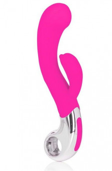 Розовый вибромассажер Embrace Felicity Wand - 21 см., California Exotic Novelties