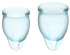 Набор голубых менструальных чаш Feel confident Menstrual Cup Набор голубых менструальных чаш Feel confident Menstrual Cup