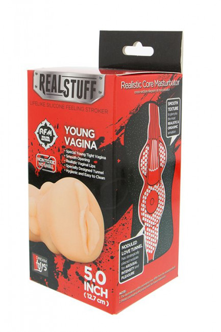 Телесный мастурбатор-вагина REALSTUFF YOUNG VAGINA, Dream Toys