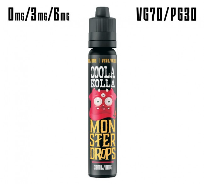 Жидкость для электронных сигарет COOLA KOLLA с никотином 6 мг/мл. - 30 мл., Monster Drops
