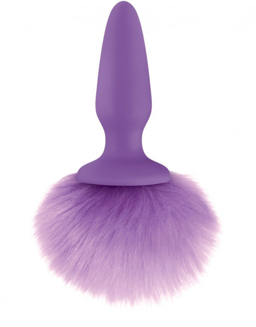 Фиолетовая анальная пробка с фиолетовым заячьим хвостом Bunny Tails Purple, NS Novelties Фиолетовая анальная пробка с фиолетовым заячьим хвостом Bunny Tails Purple, NS Novelties
