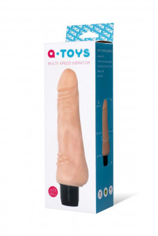 Вибратор-реалистик с дополнительным рельефом у основания - 19,2 см., A-toys