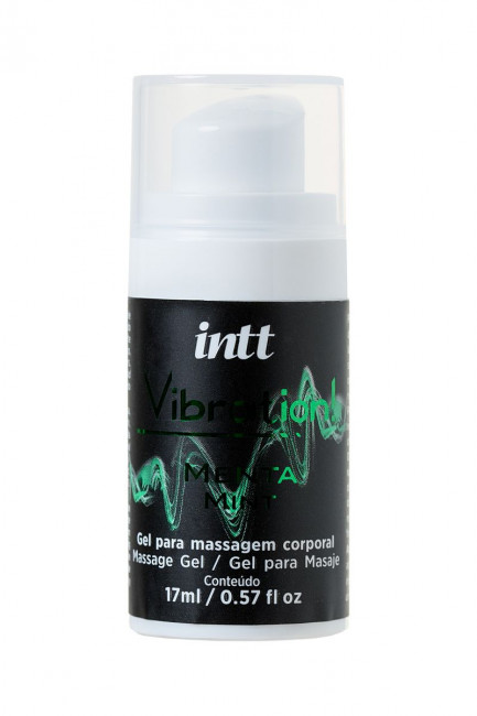 Жидкий массажный гель VIBRATION Mint с ароматом мяты и эффектом вибрации - 17 мл., INTT Жидкий массажный гель VIBRATION Mint с ароматом мяты и эффектом вибрации - 17 мл., INTT